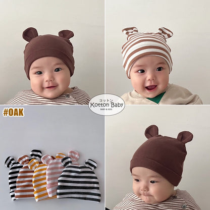 0-2 thn || Topi Bayi Newborn Anak Polos Kupluk Karakter Lucu Emen Anak Impor Catalog OIMG OAK