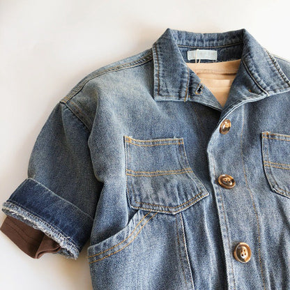 1-7 thn | Jaket Denim Jeans Anak Coat Cargo Jalan Formal Bayi Catalog KQHZ KH