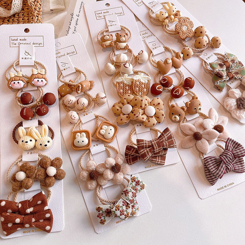 (isi 10pcs) Set Ikat rambut | Pita Karet Rambut | bayi anak import perempuan aksesoris catalog JYRF FJ