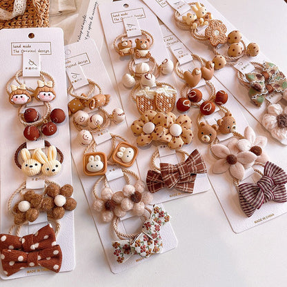 (isi 10pcs) Set Ikat rambut | Pita Karet Rambut | bayi anak import perempuan aksesoris catalog JYRF FJ