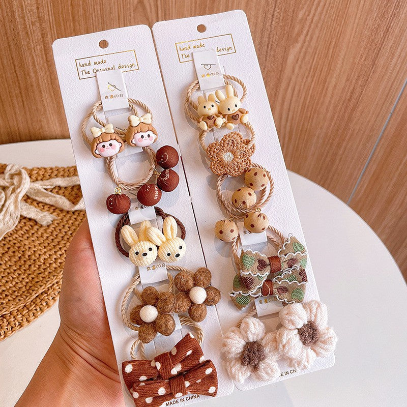 (isi 10pcs) Set Ikat rambut | Pita Karet Rambut | bayi anak import perempuan aksesoris catalog JYRF FJ