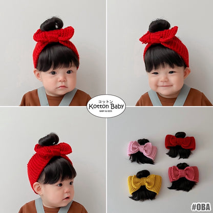 0-3 thn || Bandana Wig Korea Poni Rambut Palsu Topi Cepol Bayi Newborn Anak Catalog OIMG OBA