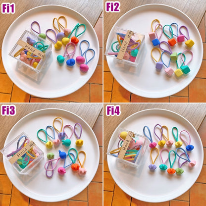 (1BOX) Set Ikat rambut | Pita Karet Rambut | bayi anak import perempuan aksesoris catalog JYRF Fi
