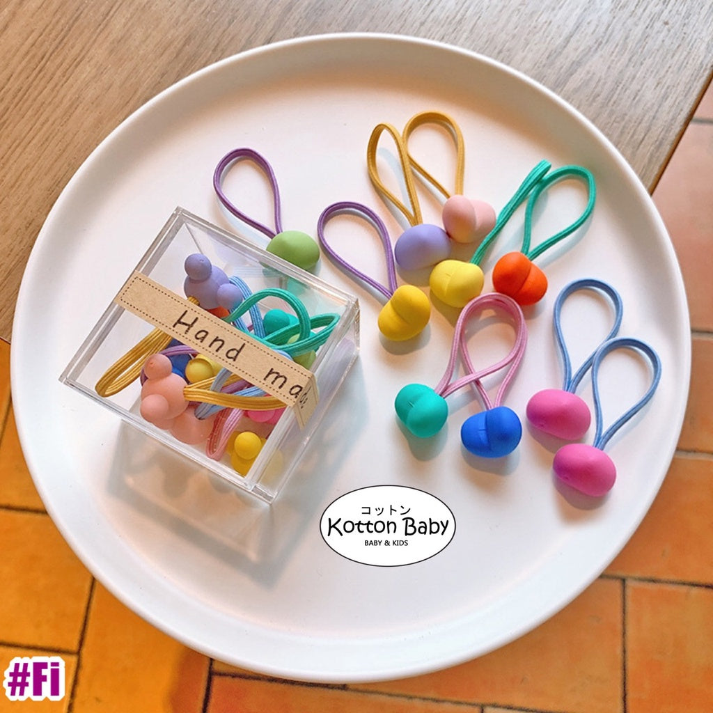 (1BOX) Set Ikat rambut | Pita Karet Rambut | bayi anak import perempuan aksesoris catalog JYRF Fi