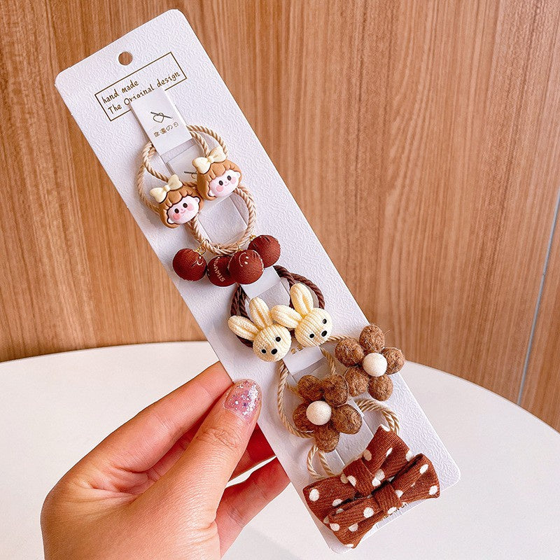(isi 10pcs) Set Ikat rambut | Pita Karet Rambut | bayi anak import perempuan aksesoris catalog JYRF FJ