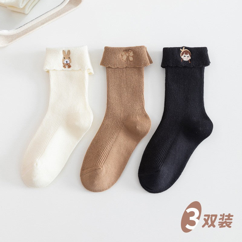 [3 PSG] 1-8 thn | KAOS KAKI BASIC ANAK IMPOR SOCKS LUCU KARAKTER KARTUN UNISEX Catalog QN QBJ