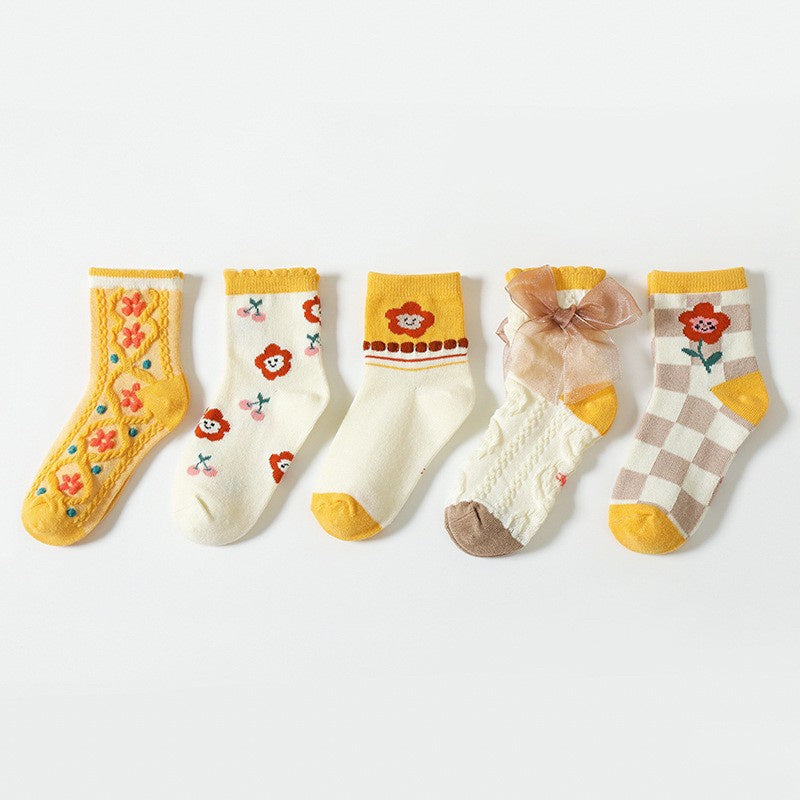 [5 PSG] 1-12 thn | KAOS KAKI BAYI ANAK IMPOR SOCKS LUCU KARAKTER KARTUN UNISEX QN QBO