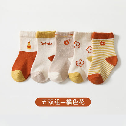 [SALE] [5 PSG] 0-8 thn | KAOS KAKI BAYI ANAK IMPOR SOCKS LUCU KARAKTER KARTUN UNISEX QN QBR
