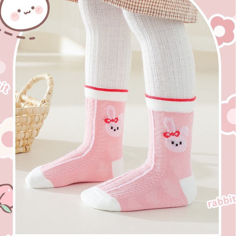 [5 PSG] 1-12 thn | KAOS KAKI BAYI ANAK IMPOR SOCKS LUCU KARAKTER KARTUN UNISEX QN QBO