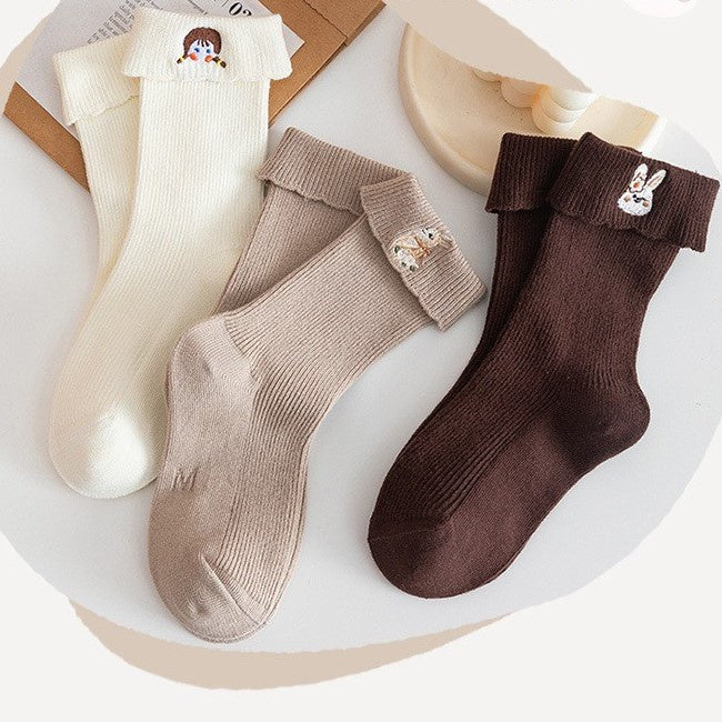 [3 PSG] 1-8 thn | KAOS KAKI BASIC ANAK IMPOR SOCKS LUCU KARAKTER KARTUN UNISEX Catalog QN QBJ