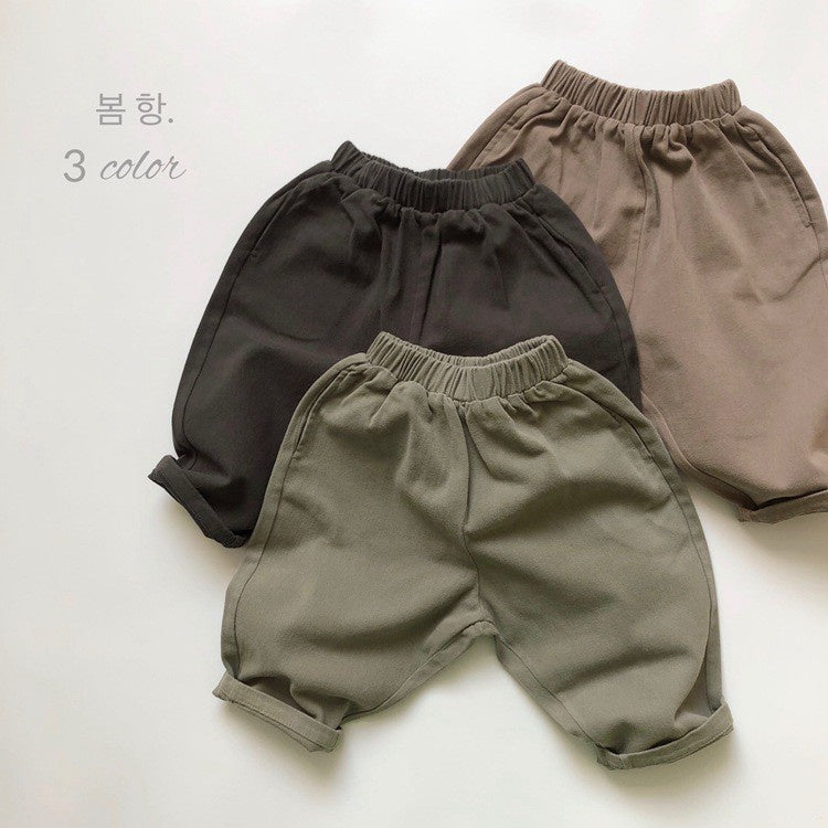 1-4 thn | Celana Panjang Chino Karet Anak Cargo Jalan Formal Bayi Catalog KQHZ KK