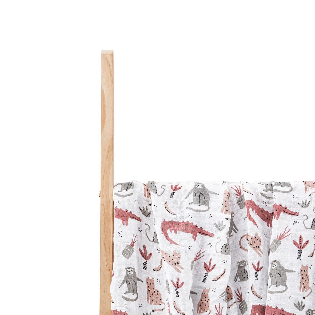 (120x110cm) Kain Bedong Muslin Bayi | Baby Swaddle Muslin Bamboo | Selimut Bayi Catalog G