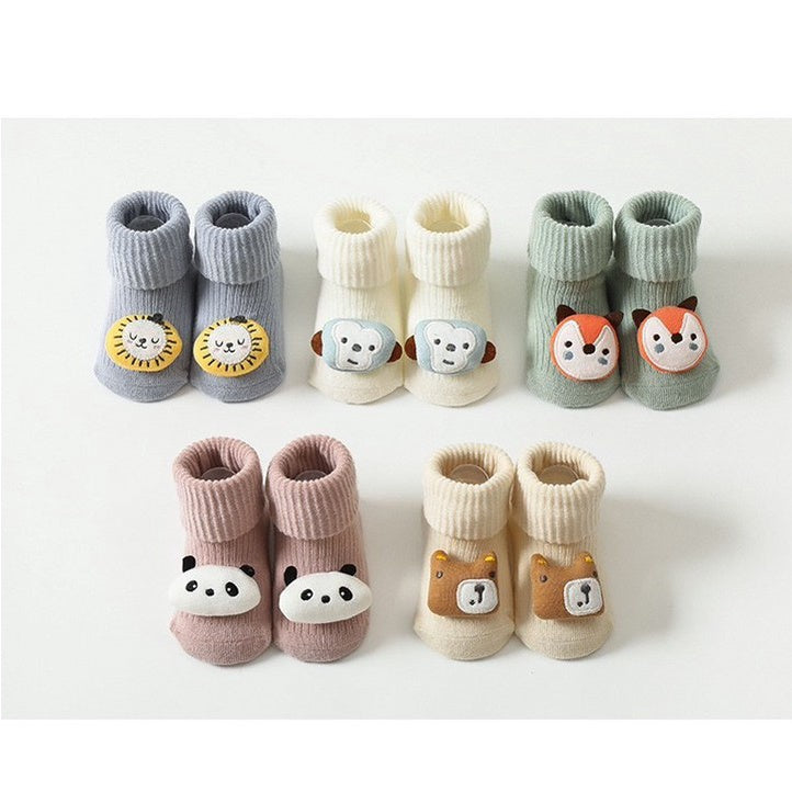 0-3 thn | KAOS KAKI KARAKTER LUCU ANIMAL BAYI ANAK IMPOR NEWBORN SOCKS catalog QN QBL