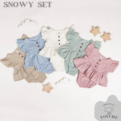 TINYME 0-3 thn || ( ATASAN PEPLUM / CELANA ) KAOS BAYI ANAK CASUAL catalog TMTM SNOWY