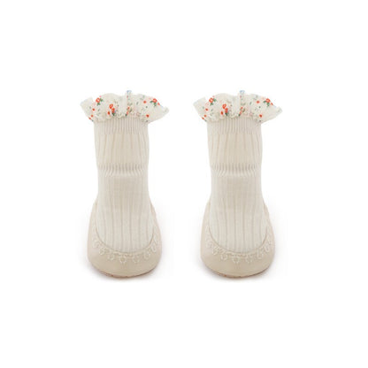 0-2 thn KAOS KAKI RUFFLE LACE ANTI SLIP PREWALKER SEPATU BAYI ANAK SHOES catalog NMBB FO