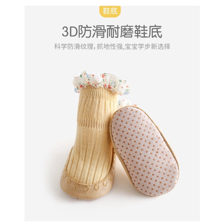 0-2 thn KAOS KAKI RUFFLE LACE ANTI SLIP PREWALKER SEPATU BAYI ANAK SHOES catalog NMBB FO