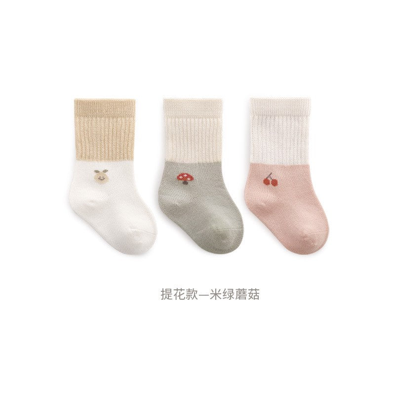 [3 PSG] 0-3 thn | KAOS KAKI BAYI BASIC ANAK IMPOR SOCKS LUCU KARAKTER KARTUN UNISEX Catalog NMBB FL