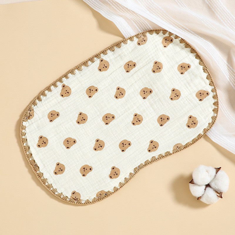 23x38 cm Burp Bib | Celemek Bahu Makan Sapu Tangan Bayi Anak | Washlap Washcloth Catalog DQIN DL