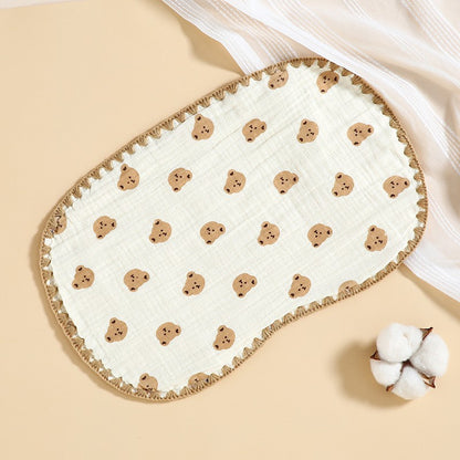 23x38 cm Burp Bib | Celemek Bahu Makan Sapu Tangan Bayi Anak | Washlap Washcloth Catalog DQIN DL