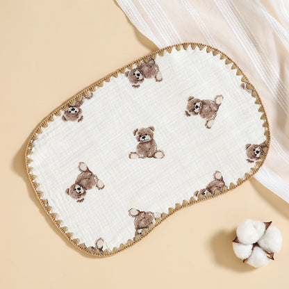 23x38 cm Burp Bib | Celemek Bahu Makan Sapu Tangan Bayi Anak | Washlap Washcloth Catalog DQIN DL