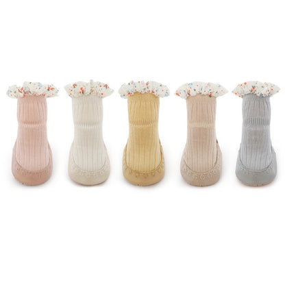 0-2 thn KAOS KAKI RUFFLE LACE ANTI SLIP PREWALKER SEPATU BAYI ANAK SHOES catalog NMBB FO