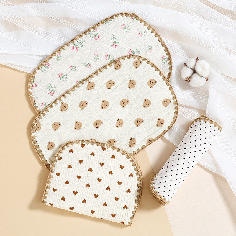 23x38 cm Burp Bib | Celemek Bahu Makan Sapu Tangan Bayi Anak | Washlap Washcloth Catalog DQIN DL