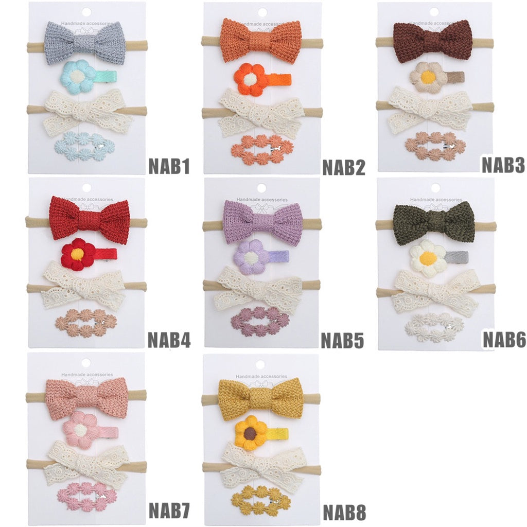 (isi 4 pcs) 0-3 thn | Bandana bayi headband premium import pita anak perempuan catalog QUIN NAB