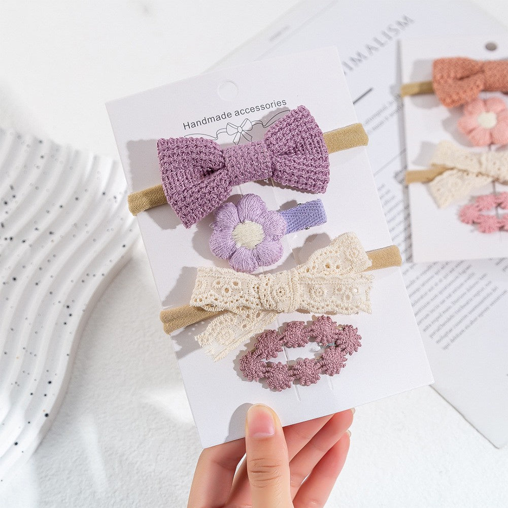 (isi 4 pcs) 0-3 thn | Bandana bayi headband premium import pita anak perempuan catalog QUIN NAB