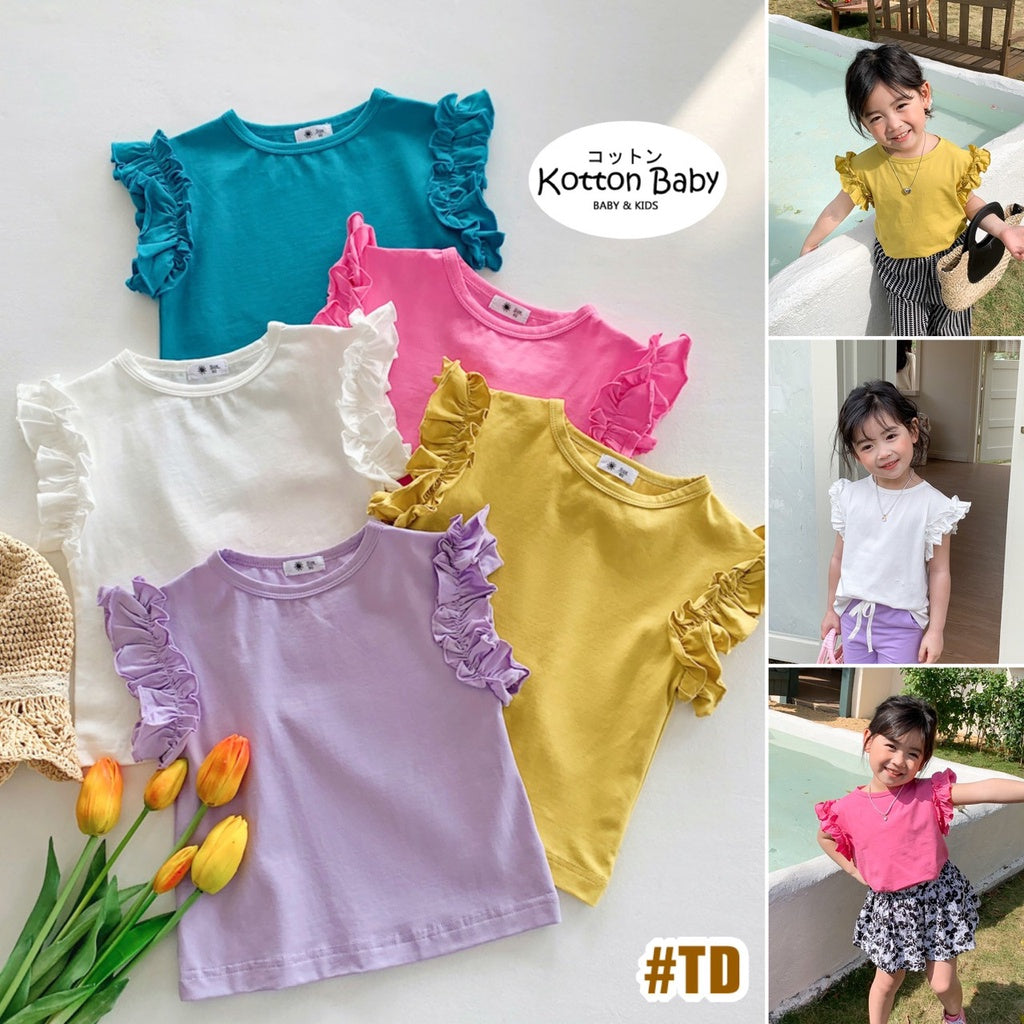 2-6 thn || ATASAN BAJU KAOS BASIC CASUAL BAYI PAKAIAN ANAK PEREMPUAN catalog NXTY TD