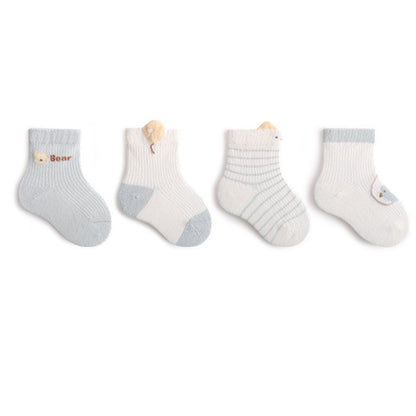 [4 PSG] 0-3 thn | KAOS KAKI BAYI ANAK IMPOR SOCKS LUCU KARAKTER KARTUN Catalog NMBB FR