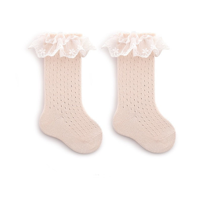 0-3 thn | KAOS KAKI POLOS LACE  BAYI ANAK NEWBORN SOCKS PEREMPUAN catalog NMBB FT