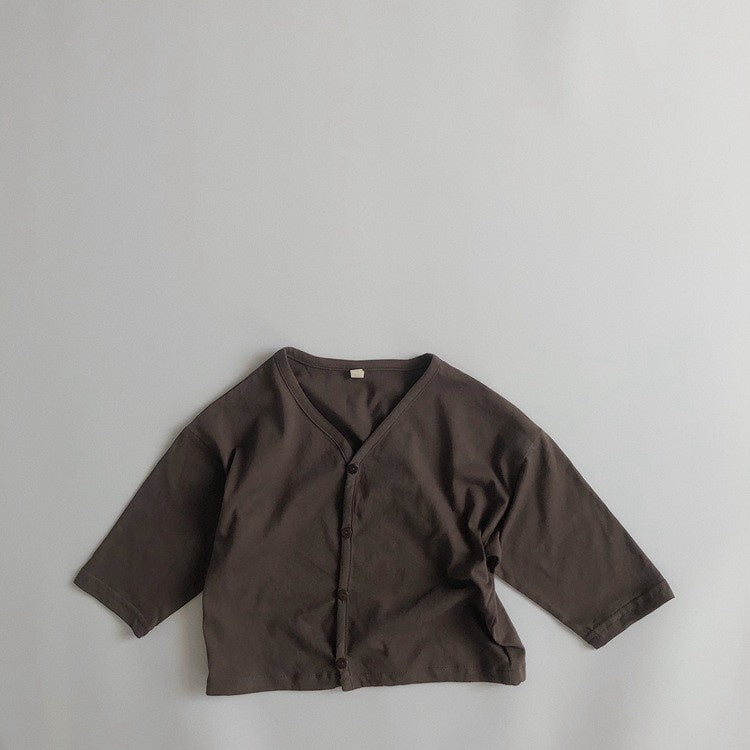 1-5thn | Kardigan Korea Basic Baju Atasan Outer Lengan Panjang Anak Pakaian Bayi KQHZ catalog KV