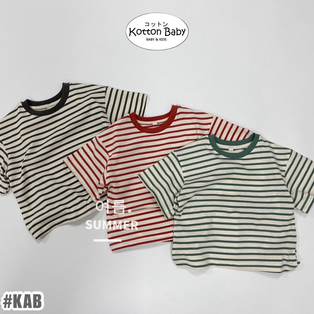 1-5thn | Tshirt Kaos Korea Basic Lengan Pendek Anak Laki-laki Pakaian Bayi KQHZ catalog KAB