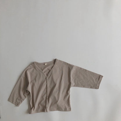 1-5thn | Kardigan Korea Basic Baju Atasan Outer Lengan Panjang Anak Pakaian Bayi KQHZ catalog KV