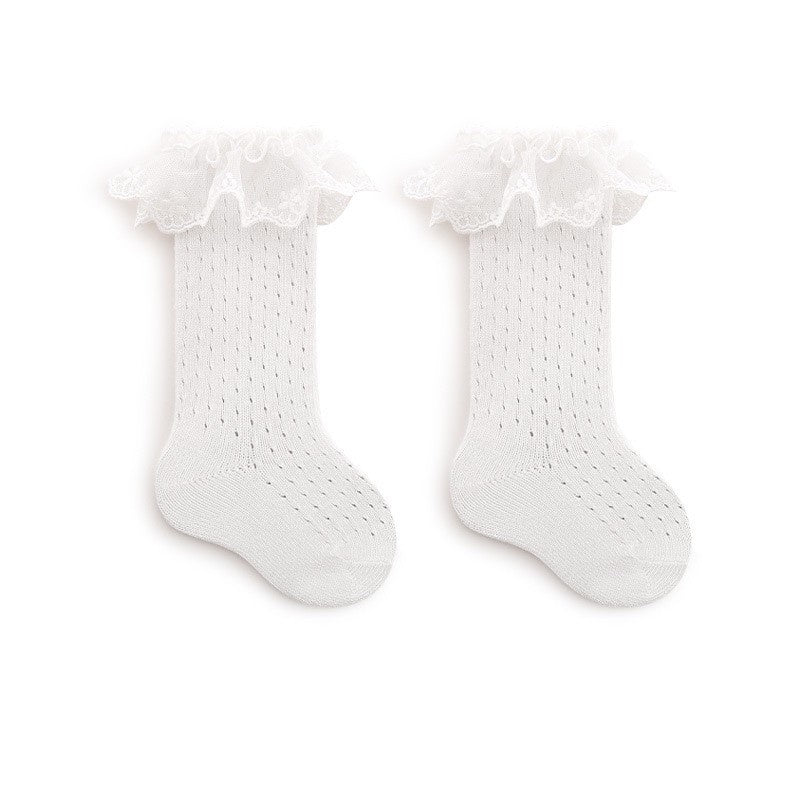 0-3 thn | KAOS KAKI POLOS LACE  BAYI ANAK NEWBORN SOCKS PEREMPUAN catalog NMBB FT