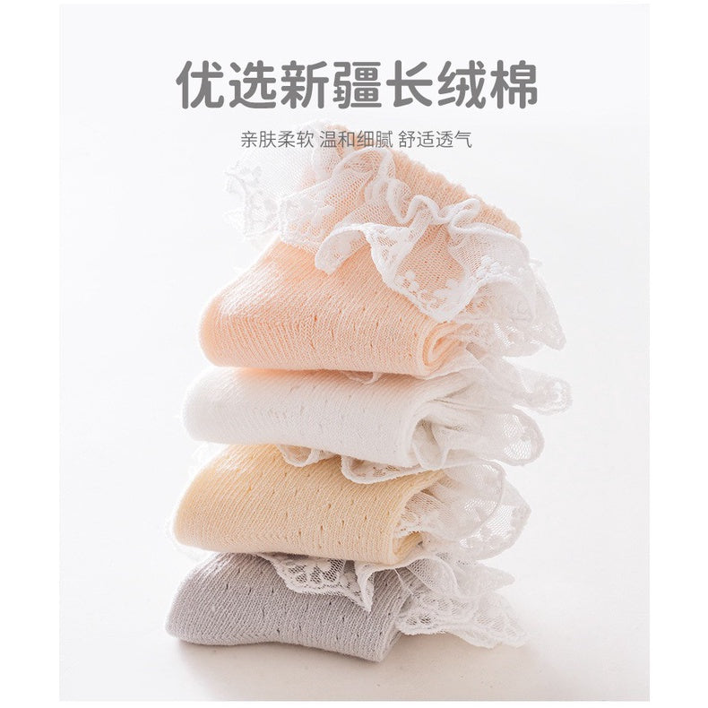 0-3 thn | KAOS KAKI RIBBON BAYI ANAK IMPOR NEWBORN SOCKS PEREMPUAN catalog QN QBX
