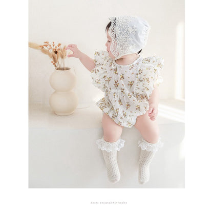 0-3 thn | KAOS KAKI POLOS LACE  BAYI ANAK NEWBORN SOCKS PEREMPUAN catalog NMBB FT