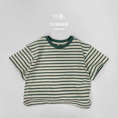 1-5thn | Tshirt Kaos Korea Basic Lengan Pendek Anak Laki-laki Pakaian Bayi KQHZ catalog KAB