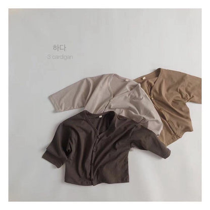 1-5thn | Kardigan Korea Basic Baju Atasan Outer Lengan Panjang Anak Pakaian Bayi KQHZ catalog KV