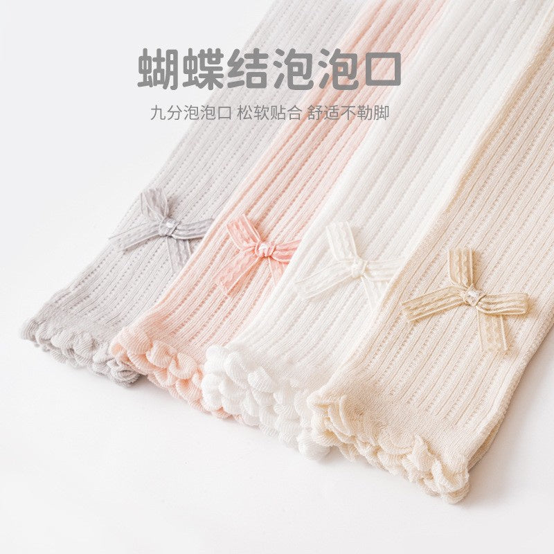 0-4thn | LEGGING STOCKING RIBBON BAYI ANAK / CELANA ANAK PEREMPUAN SOFT IMPOR Catalog QN QBY