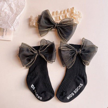1-3 thn | 2in 1 (Kaos kaki + Bandana) BAYI ANAK IMPOR SOCKS LUCU ANAK PEREMPUAN catalog JYRF FL