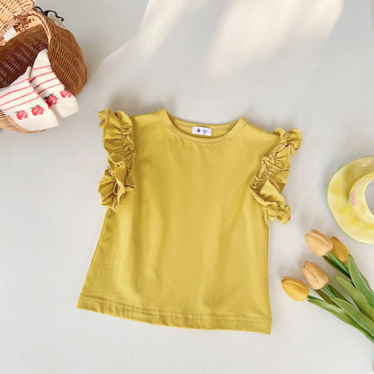 2-6 thn || ATASAN BAJU KAOS BASIC CASUAL BAYI PAKAIAN ANAK PEREMPUAN catalog NXTY TD