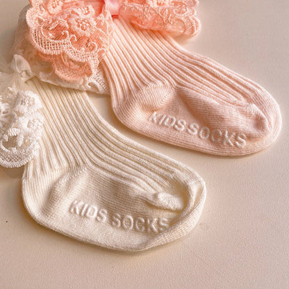 1-3 thn | 2in 1 (Kaos kaki + Bandana) BAYI ANAK IMPOR SOCKS LUCU ANAK PEREMPUAN catalog JYRF FL