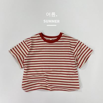 1-5thn | Tshirt Kaos Korea Basic Lengan Pendek Anak Laki-laki Pakaian Bayi KQHZ catalog KAB