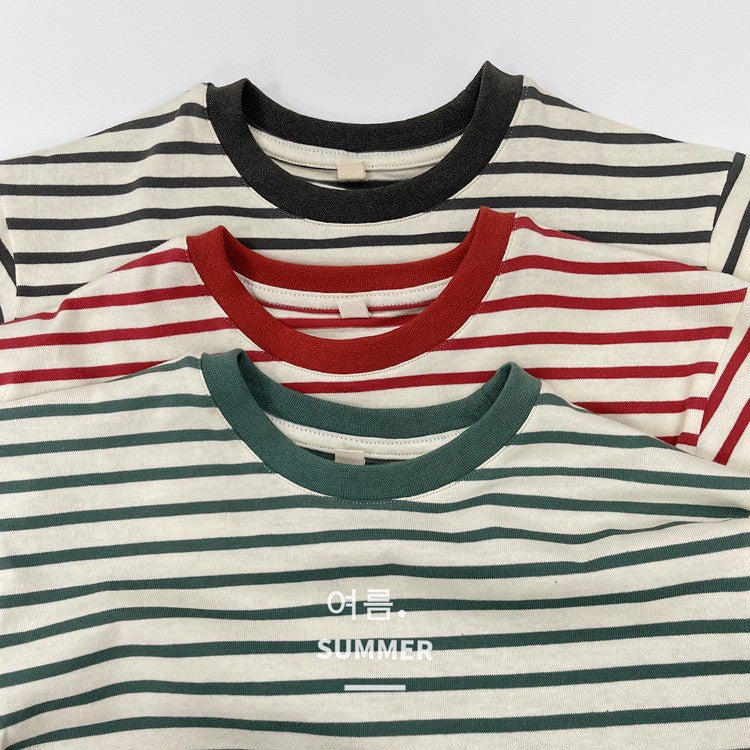 1-5thn | Tshirt Kaos Korea Basic Lengan Pendek Anak Laki-laki Pakaian Bayi KQHZ catalog KAB