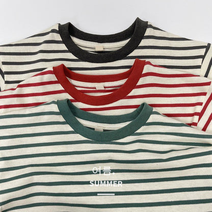 1-5thn | Tshirt Kaos Korea Basic Lengan Pendek Anak Laki-laki Pakaian Bayi KQHZ catalog KAB
