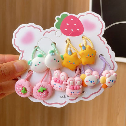 (isi 5pcs) Set Ikat rambut | Pita Karet Rambut | bayi anak import perempuan aksesoris catalog JYRF FO