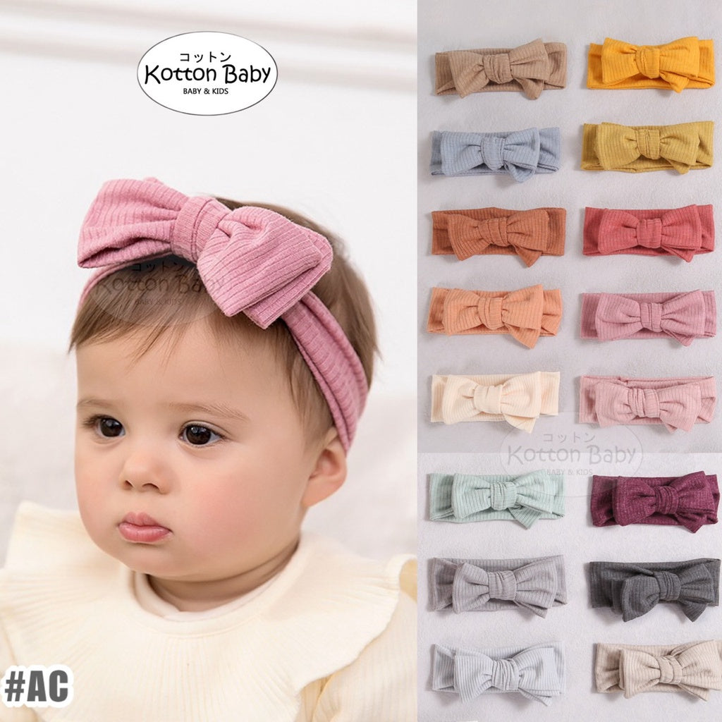 (Big Bow) Bandana bayi headband jumbo premium import pita anak perempuan catalog jbay JB AC