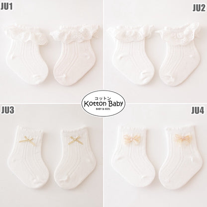 0-3 thn | KAOS KAKI POLOS BAYI ANAK IMPOR NEWBORN SOCKS PEREMPUAN catalog JCZZ JU