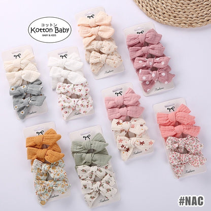(set 4pcs) Jepitan rambut | Pita Rambut | bayi anak premium import perempuan catalog QUIN NAC